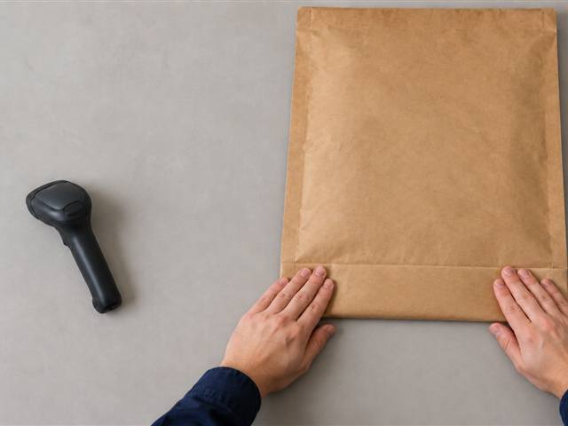The mailer being sealed